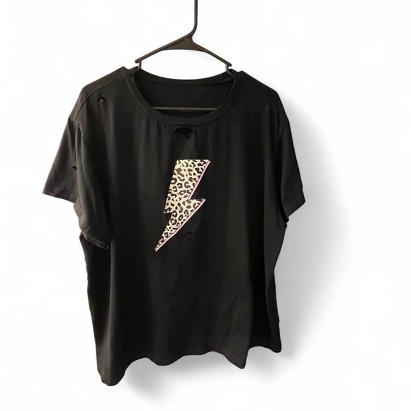 Leopard Lightning Women's Tee - Black and Grey Bundle - Picture 5 of 8